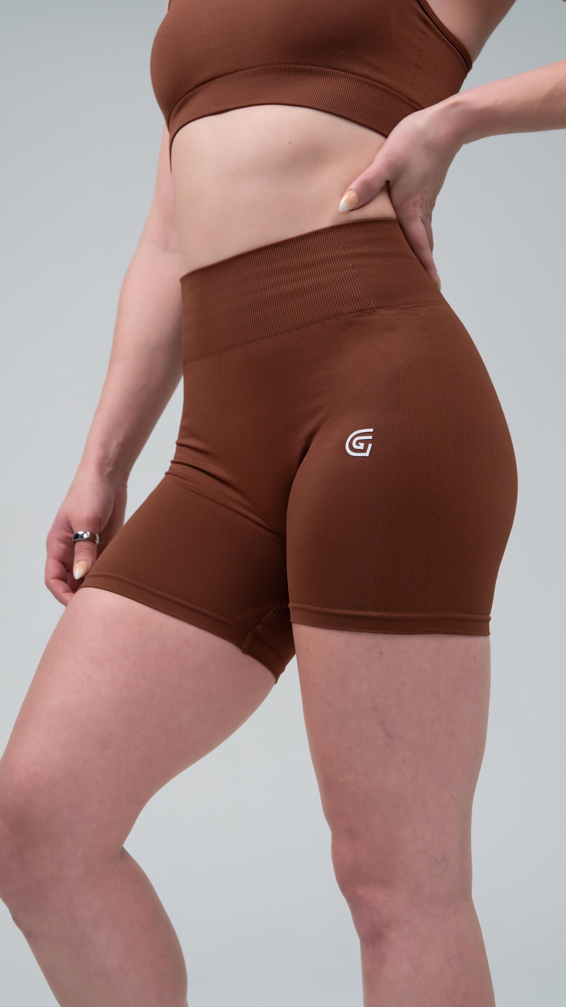 High-rise legging garment spec photo